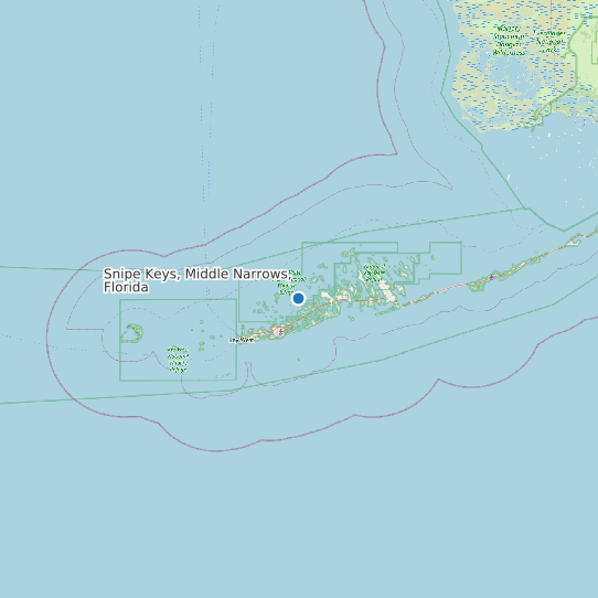 Snipe Keys, Middle Narrows, Florida map