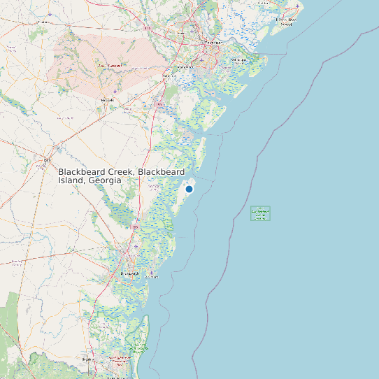 Map of Blackbeard Creek, Blackbeard Island, Georgia Tide Prediction Station