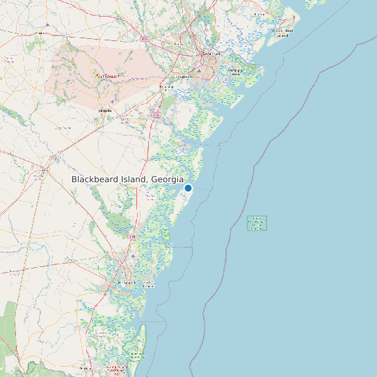 Blackbeard Island, Georgia map
