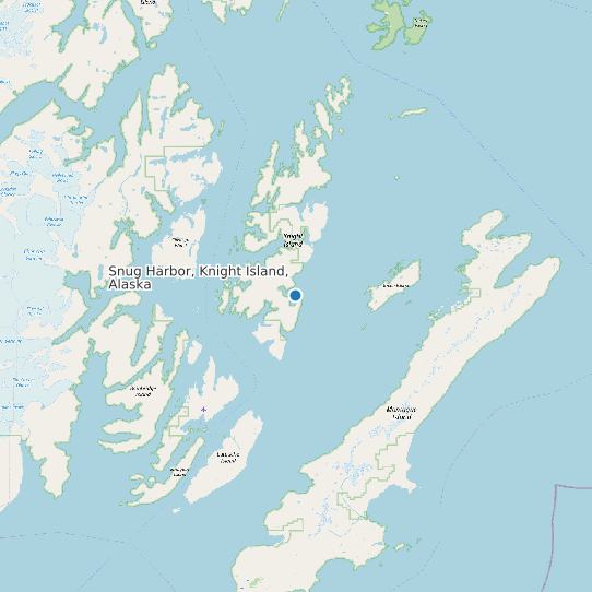 Snug Harbor, Knight Island, Alaska map