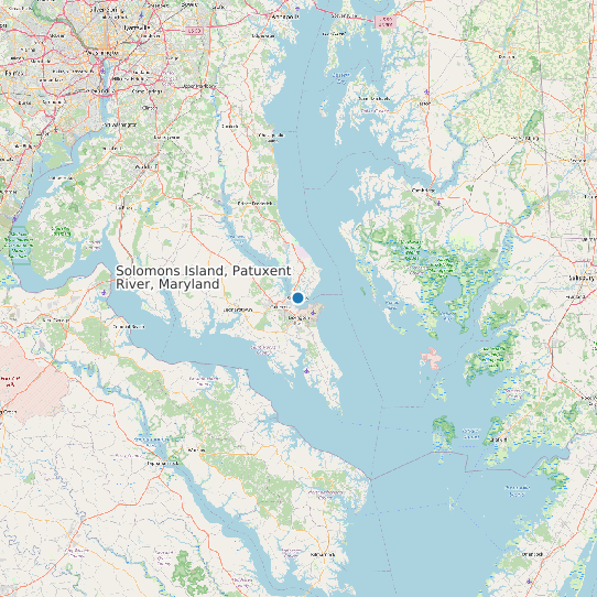 Solomons Island, Patuxent River, Maryland map