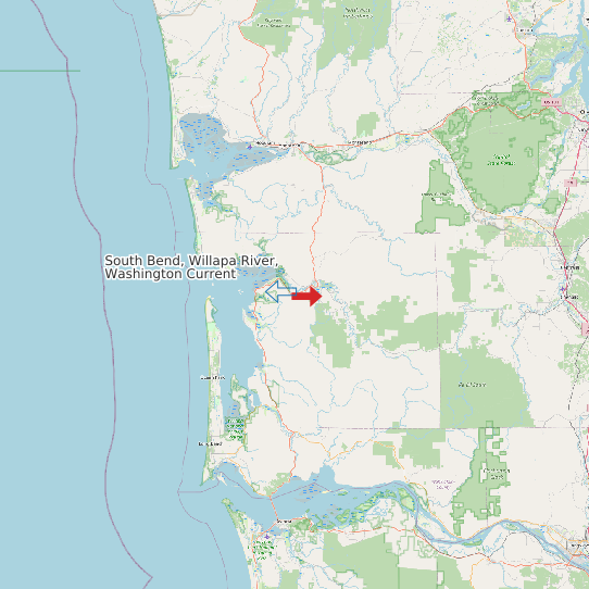 South Bend, Willapa River, Washington Current map