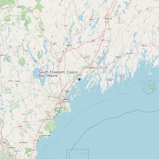 South Freeport, Casco Bay, Maine map