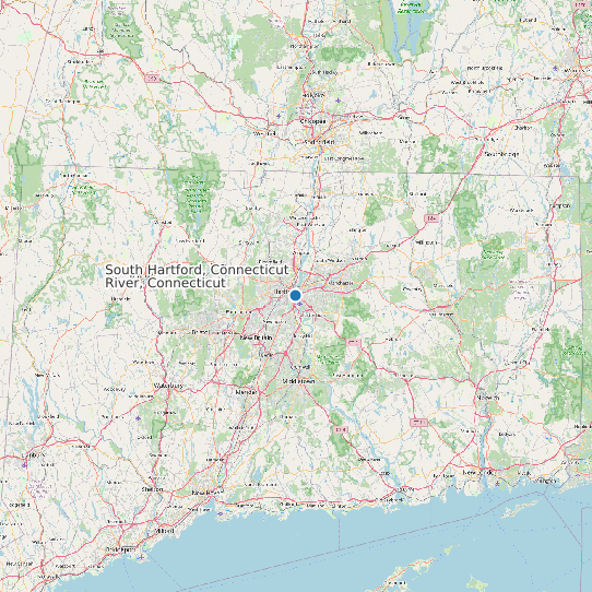 South Hartford, Connecticut River, Connecticut map