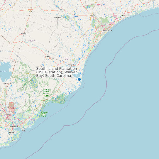 South Island Plantation (USCG station), Winyah Bay, South Carolina map
