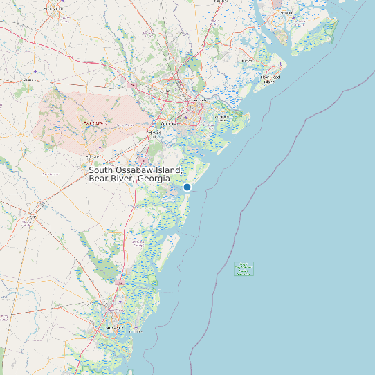 South Ossabaw Island, Bear River, Georgia map