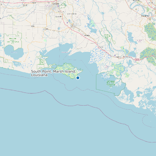 South Point, Marsh Island, Louisiana map