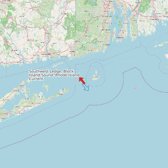 Southwest Ledge, Block Island Sound, Rhode Island Current map