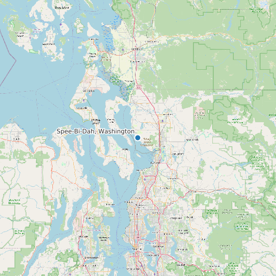 Spee-Bi-Dah, Washington map