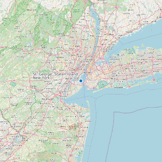St. George, Staten Island, New York map