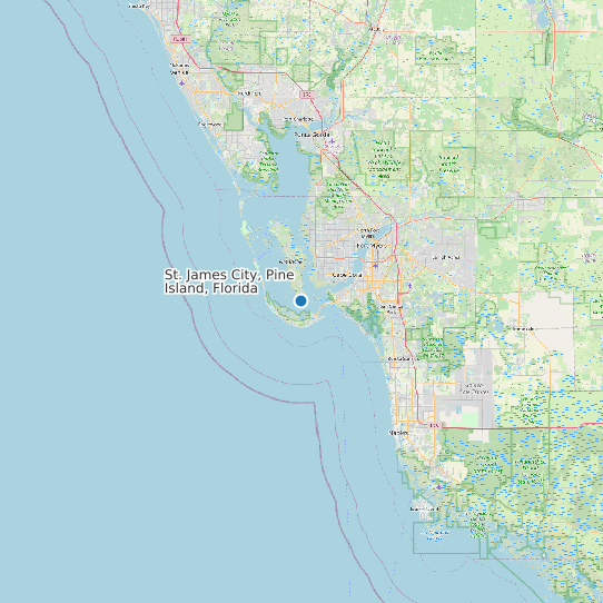 St. James City, Pine Island, Florida map