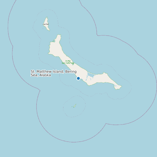 St. Matthew Island, Bering Sea, Alaska map
