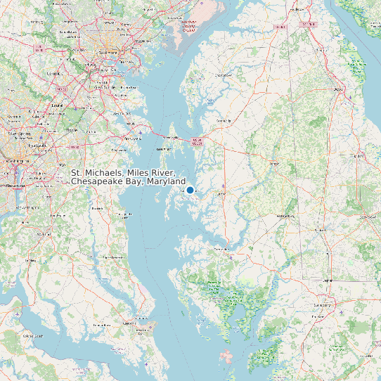 St. Michaels, Miles River, Chesapeake Bay, Maryland map