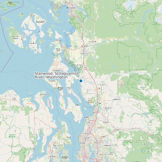 Stanwood, Stillaguamish River, Washington map