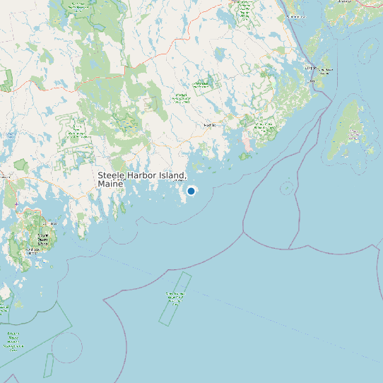 Steele Harbor Island, Maine map