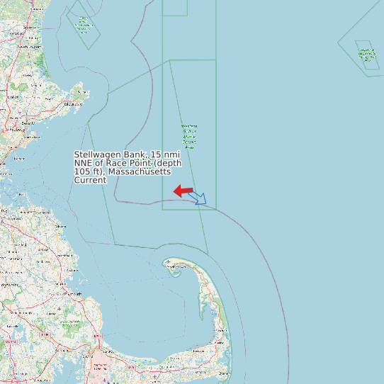Stellwagen Bank, 15 nmi NNE of Race Point (depth 105 ft), Massachusetts Current map