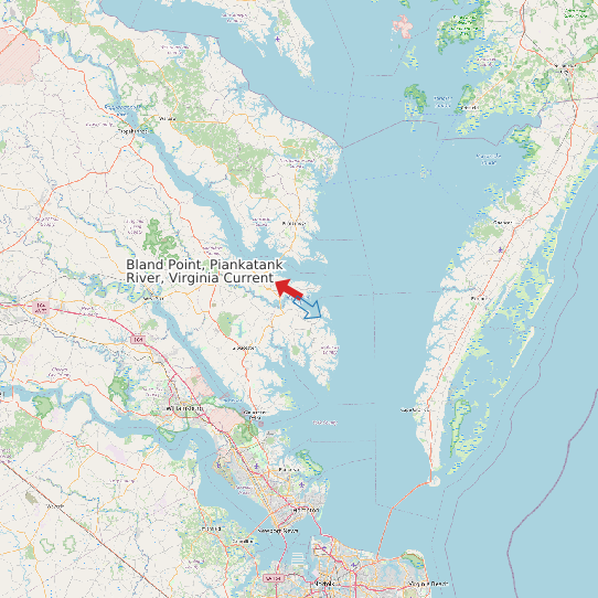 Bland Point, Piankatank River, Virginia Current map