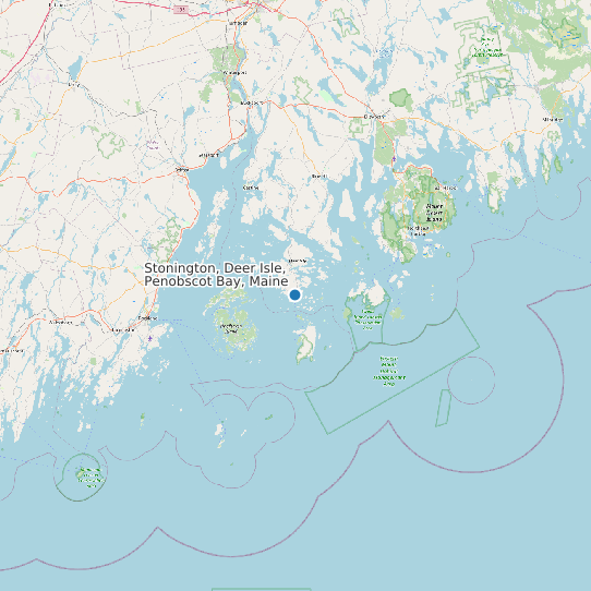 Stonington, Deer Isle, Penobscot Bay, Maine map