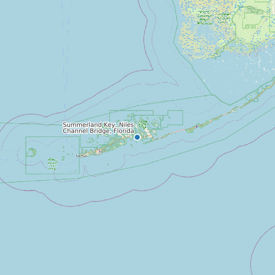 Map of Summerland Key, Niles Channel Bridge, Florida Tide Prediction Station