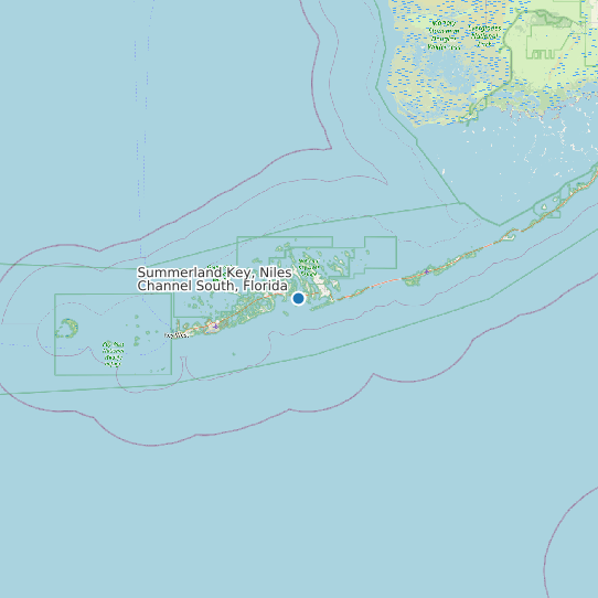 Summerland Key, Niles Channel South, Florida map