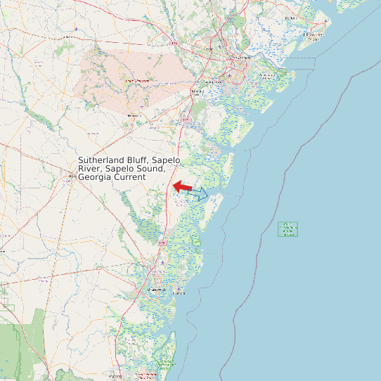 Sutherland Bluff, Sapelo River, Sapelo Sound, Georgia Current map