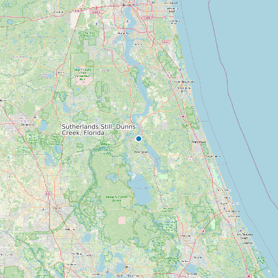 Sutherlands Still, Dunns Creek, Florida map