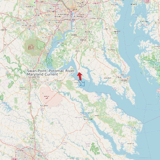 Swan Point, Potomac River, Maryland Current map