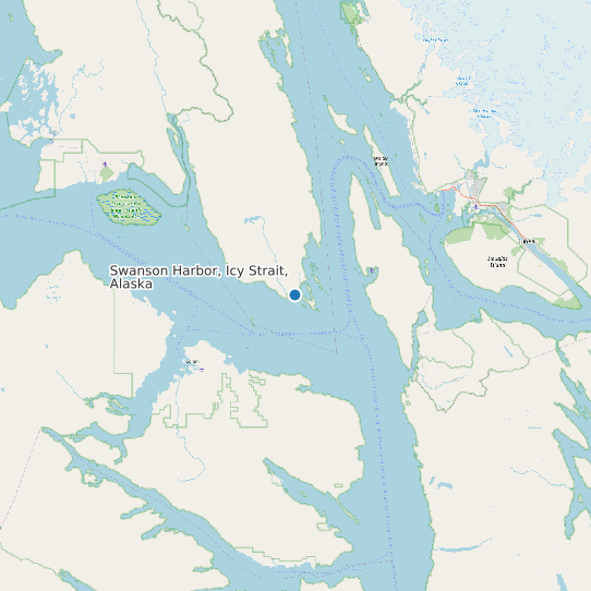 Swanson Harbor, Icy Strait, Alaska map
