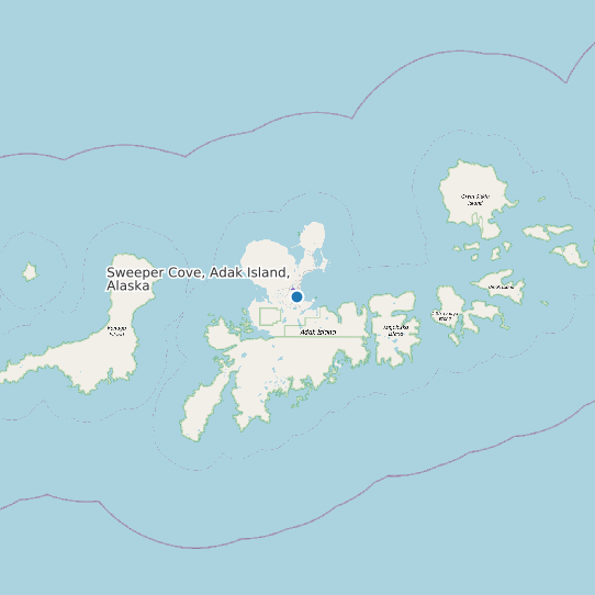 Sweeper Cove, Adak Island, Alaska map