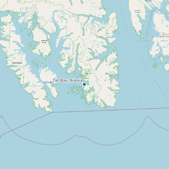 Tah Bay, Alaska map
