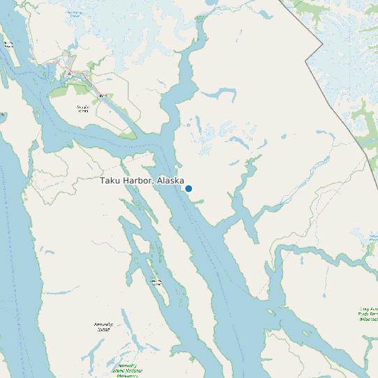 Taku Harbor, Alaska map