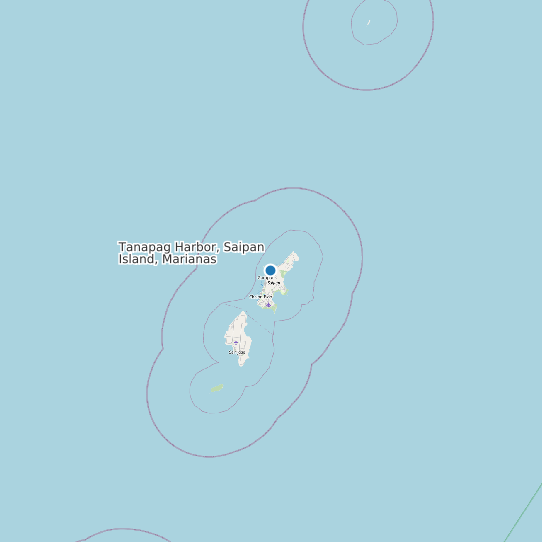 Tanapag Harbor, Saipan Island, Marianas map