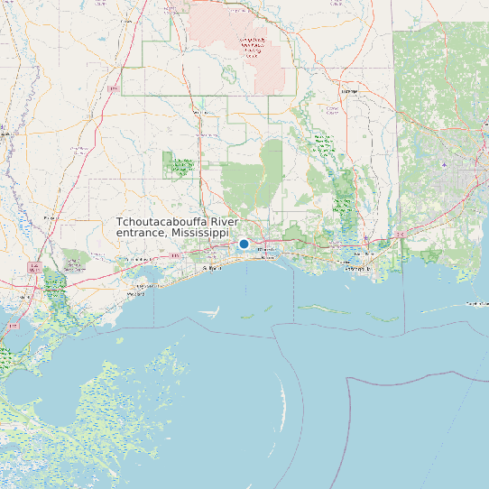 Tchoutacabouffa River entrance, Mississippi map