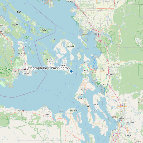 Telegraph Bay, Washington map