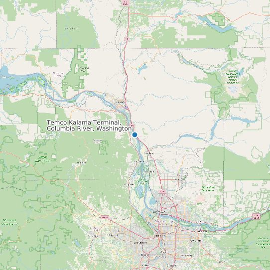 Temco Kalama Terminal, Columbia River, Washington map
