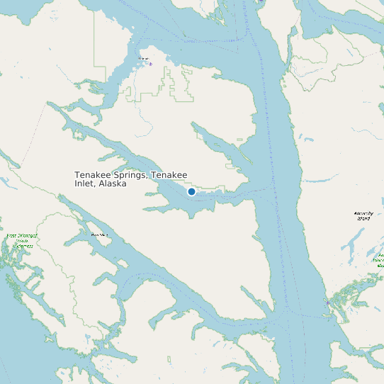 Tenakee Springs, Tenakee Inlet, Alaska map