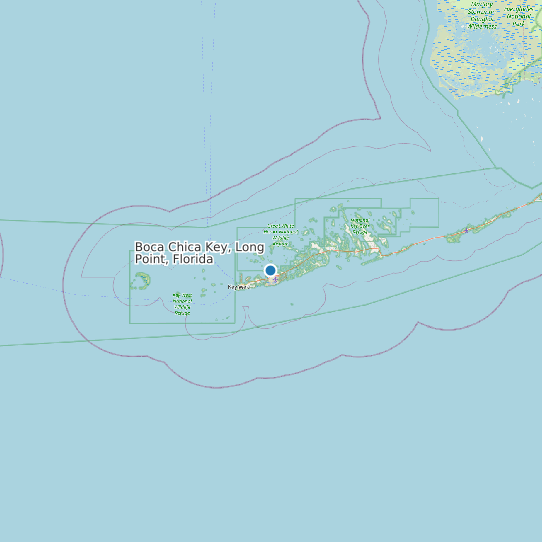Boca Chica Key, Long Point, Florida map
