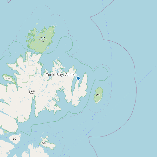 Tonki Bay, Alaska map