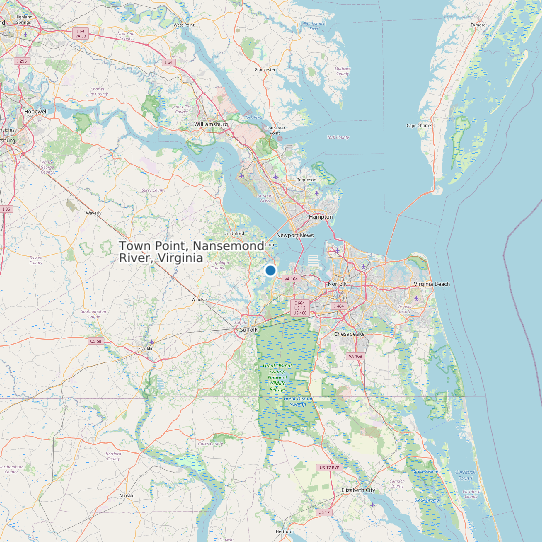 Town Point, Nansemond River, Virginia map