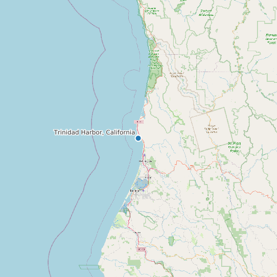 Trinidad Harbor, California map