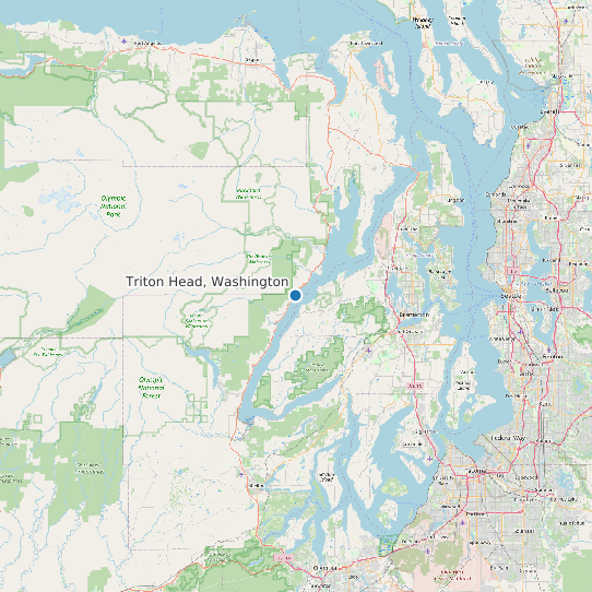 Triton Head, Washington map