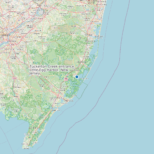 Tuckerton Creek entrance, Little Egg Harbor, New Jersey map