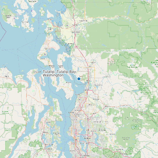 Map of Tulalip, Tulalip Bay, Washington Tide Prediction Station