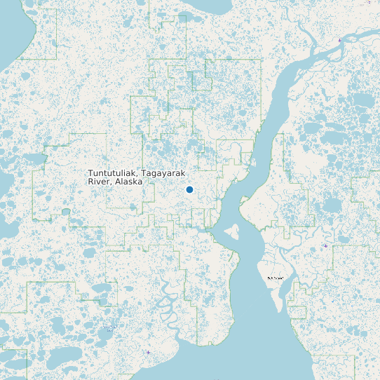 Tuntutuliak, Tagayarak River, Alaska map