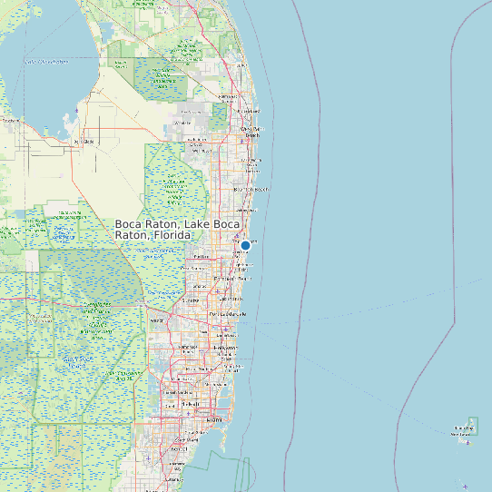 Boca Raton, Lake Boca Raton, Florida map