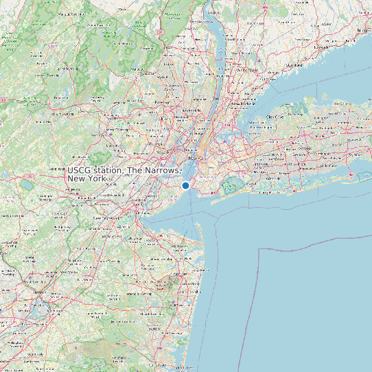 USCG station, The Narrows, New York map