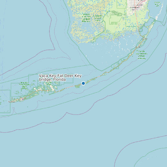 Vaca Key-Fat Deer Key bridge, Florida map