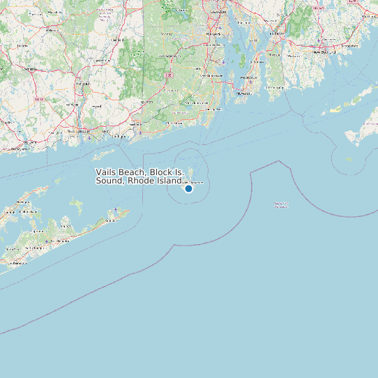 Vails Beach, Block Is. Sound, Rhode Island map