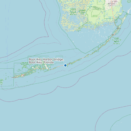Boot Key Harbor bridge, Boot Key, Florida map