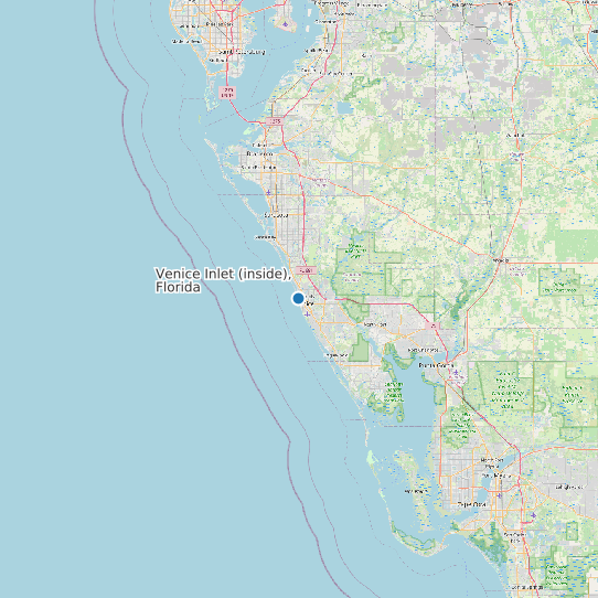 Venice Inlet (inside), Florida map